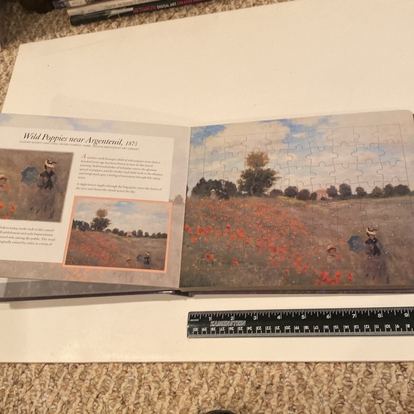 NWOT “Claude Monet Jigsaw Puzzle Book - Picture 4 of 9